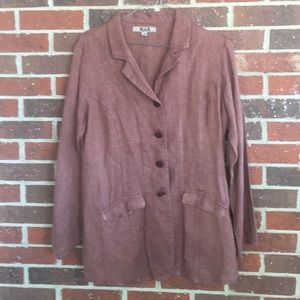 Size M Flax 30” Mauve Blazer